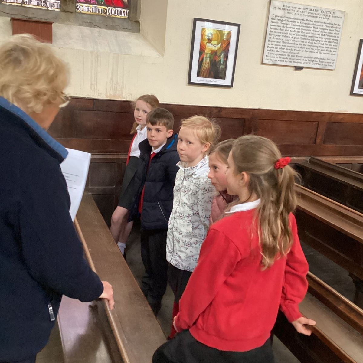 John Wilkinson Primary School and Nursery Visiting Broseley All Saints